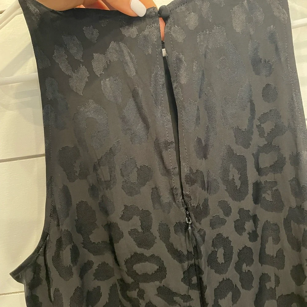 Express Black Leopard Dress size L - Picture 6 of 15